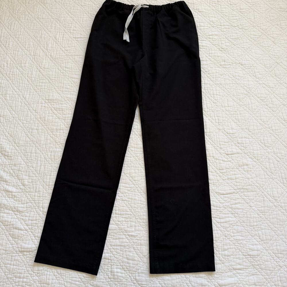 FIGS Pisco Basic Straight Leg Scrub Pants Black Size M/T Medium Tall